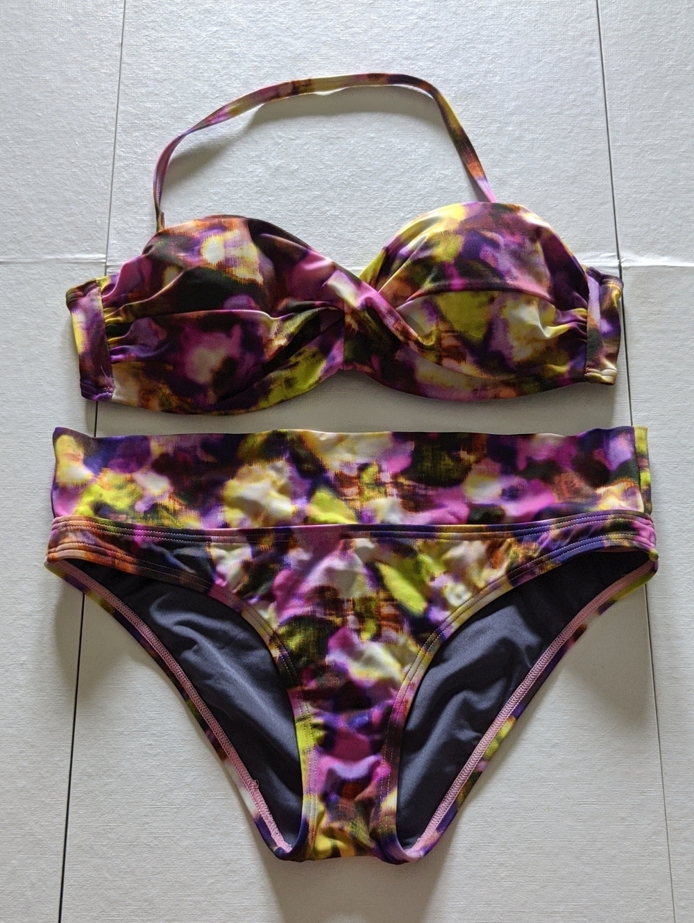 Victoria's Secret Purple Tie-Dye Bikini Set Size Small